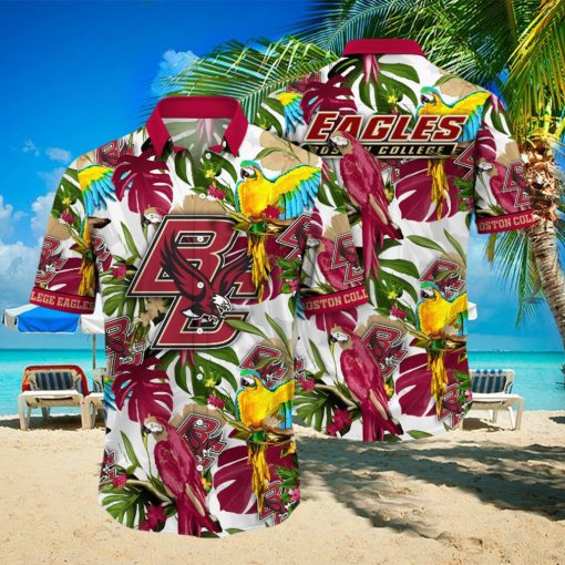 Boston College Eagles NCAA Hawaiian Shirt Sun Showerstime Aloha Shirt