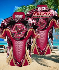 Boston College Eagles NCAA Hawaiian Shirt Sunsets Aloha Shirt