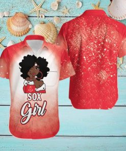 Boston Red Sox Girl African Girl MLB Team Hawaiian Shirt MLB Fans