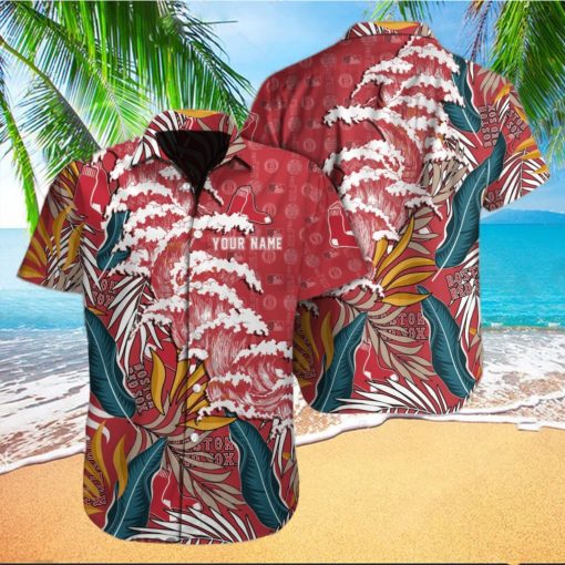 Boston Red Sox MLB Custom Name Hawaiian Shirt For Men Women Gift For Fans hawaiian shirt