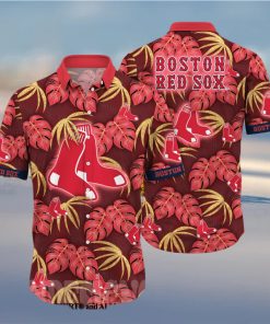 Boston Red Sox MLB Floral Full Printed Hawaiian Shirt