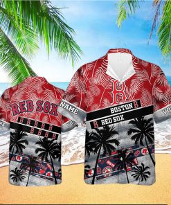 Boston Red Sox MLB Personalized Palm Tree Hawaiian Shirt