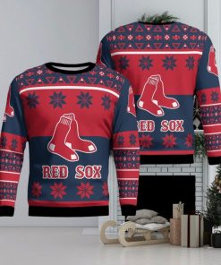 Boston Red Sox Winter Ugly Christmas Sweater Gift Holidays