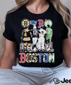 Boston Sport Teams Players 2023 Signatures Shirt