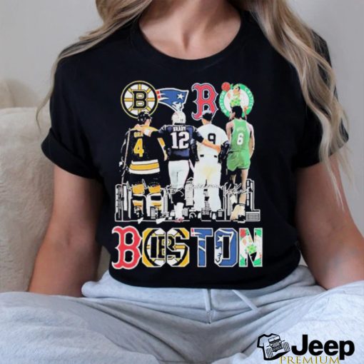 Boston Sport Teams Players 2023 Signatures Shirt