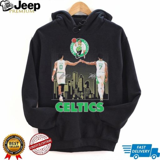 Boston celtics player tatum and brown city logo T shirt