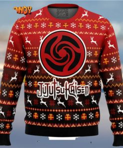 Bottons Symbol Jujutsu Kaisen Manga Anime Knitted Ugly Xmas Sweater