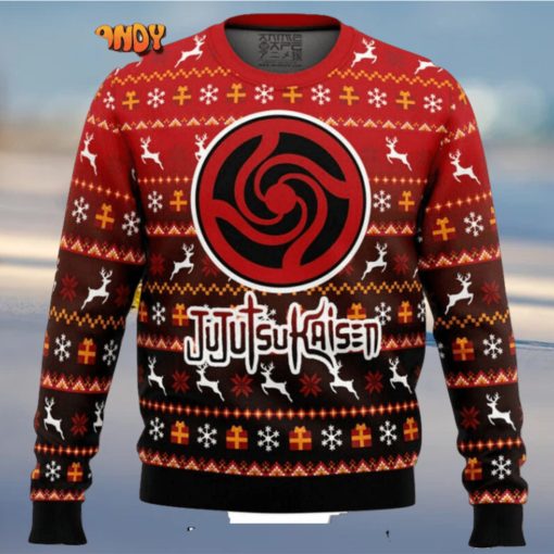 Bottons Symbol Jujutsu Kaisen Manga Anime Knitted Ugly Xmas Sweater