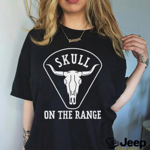 Bovine Bones Skull on the Range logo shirt