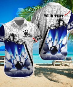 Bowling And Bowling Pattern Personalized Name Hawaiian Shirt For Men And Women hawaiian shirt