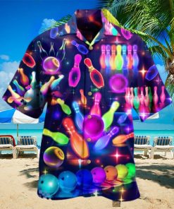 Bowling Rainbow Neon Style Limited Edition Hawaiian Shirt Best Gift