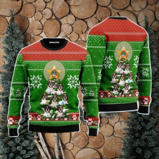 Boxer Pine Christmas Unisex Ugly Sweater
