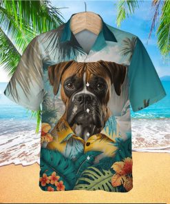 Boxer Vigor 3D Hawaiian Shirt Standing Tall In Tropical Arenas