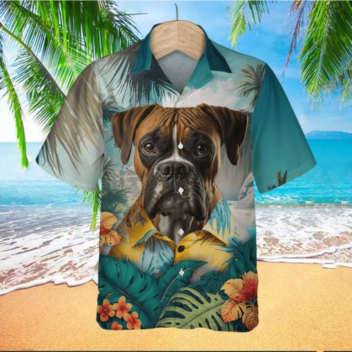 Boxer Vigor 3D Hawaiian Shirt Standing Tall In Tropical Arenas