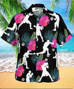 Boxing Tropical Flower Hawaiian Shirt