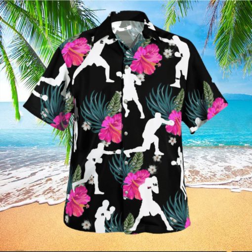 Boxing Tropical Flower Hawaiian Shirt