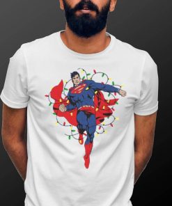 Boy Superman Christmas Lights T shirt