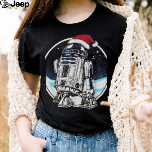 Boy’s Star Wars Christmas R2 D2 Santa Hat Child T Shirt