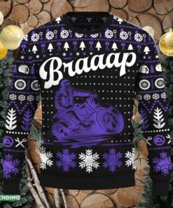 Braaap Cruiser Motorcycle Ugly Christmas Sweater New Pattern Motorcross Holidays Gift Fans