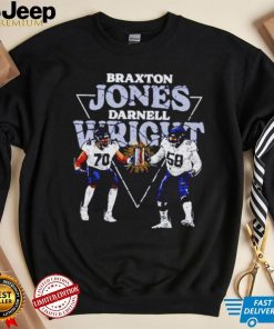 Braxton Jones And Darnell Wright Chicago Bookends Football Shirt