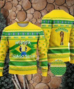 Brazil – Thiago Silva Winners Christmas Ugly Sweater