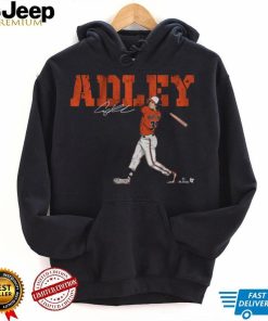 BreakingT Men's Baltimore Orioles Black Adley Rutschman Swing Graphic T Shirt