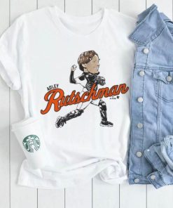 BreakingT Youth Baltimore Orioles Adley Rutschman Caricature White Graphic T Shirt