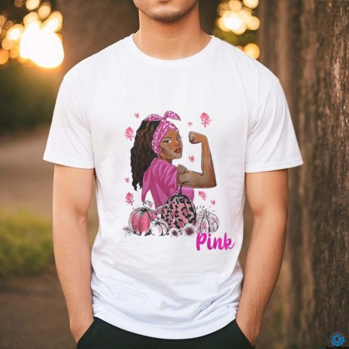 Breast Cancer In October We Wear Pink Black Woman Breast Cancer Awareness 121 Warrior shirt