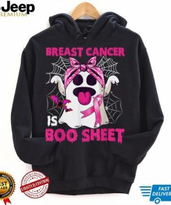 Breast Cancer Is Boo Sheet Halloween Funny Ghost Pink Ribbon T Shirt