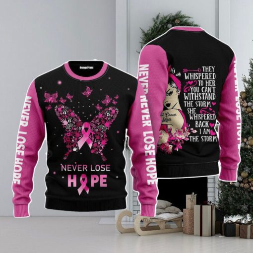 Breast Cancer Warrior Christmas Unisex Ugly Sweater