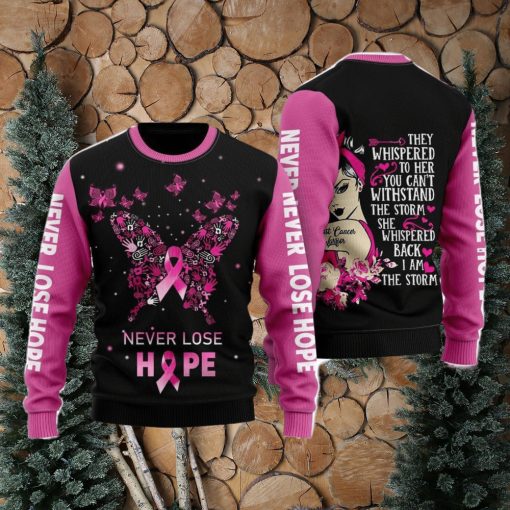 Breast Cancer Warrior Ugly Christmas Sweater For Men And Women