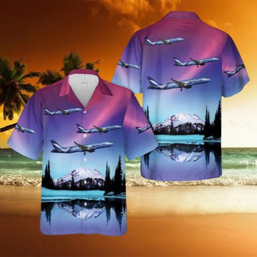 Breeze Airways Airbus A220 300 Hawaiian Shirt 3D Printed Aloha Summer Shirt