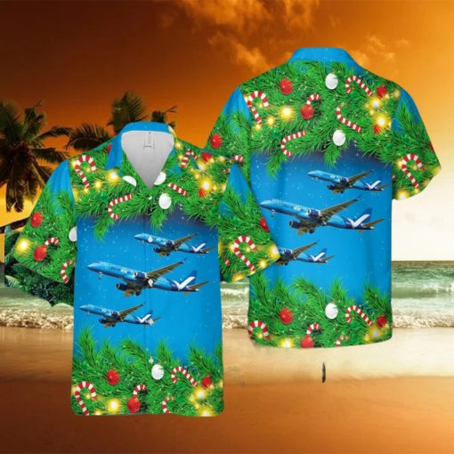Breeze Airways E190 Christmas Hawaiian Shirt 3D Printed Aloha Summer Shirt