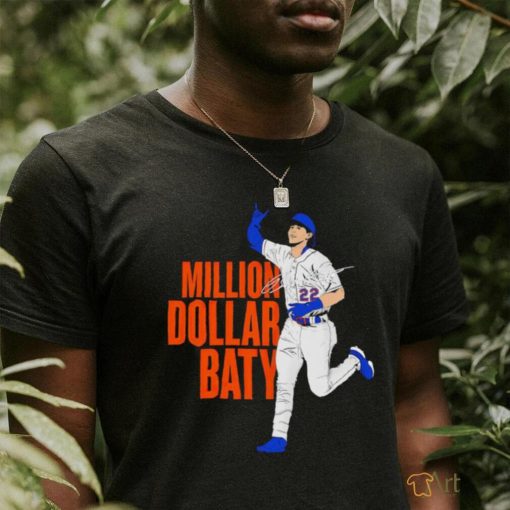 Brett Baty New York Mets Million Dollar Baty signature 2023 shirt