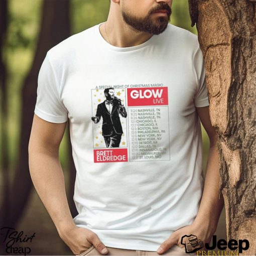 Brett Eldredge Glow Live Tour 2023 Merch, A Special Night Of Christmas Magic Shirt, Brett Eldredge 2023 Christmas Tour Tee, Brett Eldredge Christmas Tour Dates 2023 Shirt