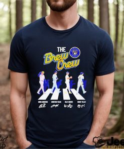 Brian Anderson Christian Yelich Willy Dames And Rowdy Tellez The Brew Grew Abbey Road Signature Shirt