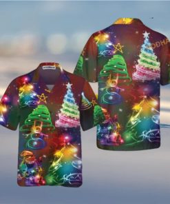 Bright Night & Merry Xmas Hawaiian Shirt, Funny Christmas