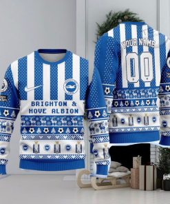 Brighton Hove Albion Ugly All Over Print Christmas Knitting Ugly Sweater