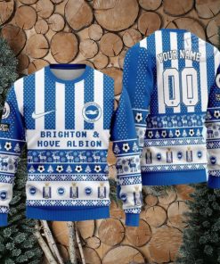 Brighton Hove Albion Ugly Christmas 3D Christmas Ugly Sweater Gift For Chirstmas