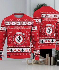 Bristol City Resort Efl Logo Team Ugly Christmas Sweater For Fans Gift Unisex Sweatshirt