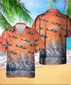 British Army Gazelle AH1 Summer Aloha And Beach Short hawaiian shirt