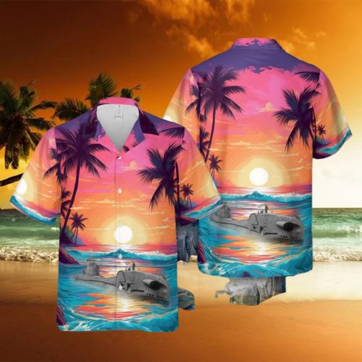 British T class submarine Hawaiian Shirt 3D Printed Aloha Summer Shirt