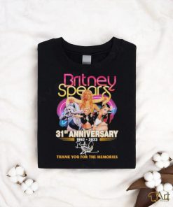 Britney Spears 31st Anniversary 1992 2023 Thank You for the memories signature shirt