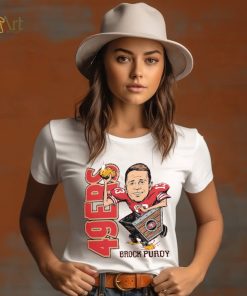 Brock Purdy San Francisco 49ers Homage Caricature Player Tri Blend T Shirt