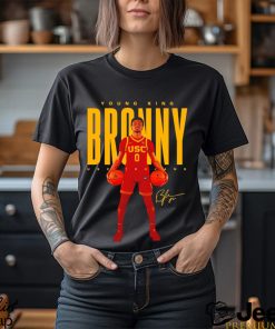 Bronny james usc trojans young king broony signature t shirt