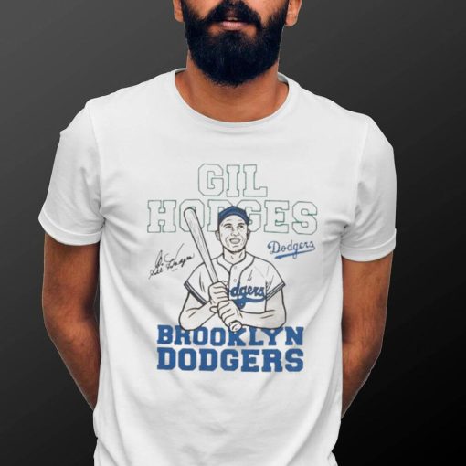 Brooklyn Dodgers Gil Hodges Signature shirt