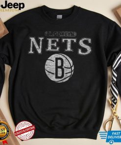 Brooklyn Nets Black Linear Franklin T Shirt