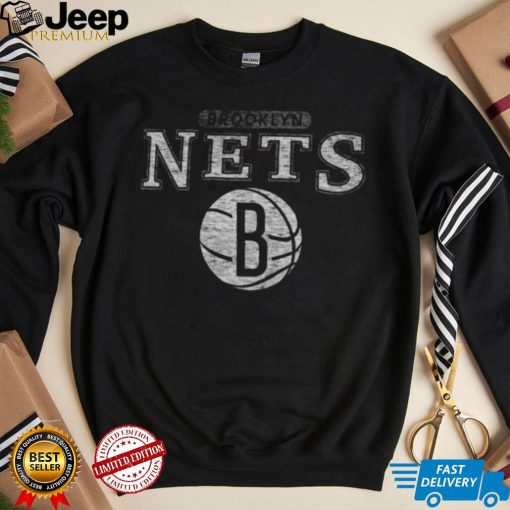 Brooklyn Nets Black Linear Franklin T Shirt