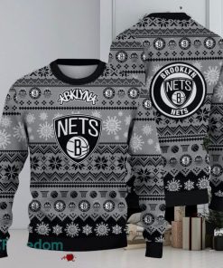 Brooklyn Nets National Basketball 3D Ugly Christmas Sweater Men And Women Gift