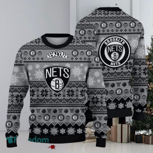 Brooklyn Nets National Basketball 3D Ugly Christmas Sweater Men And Women Gift